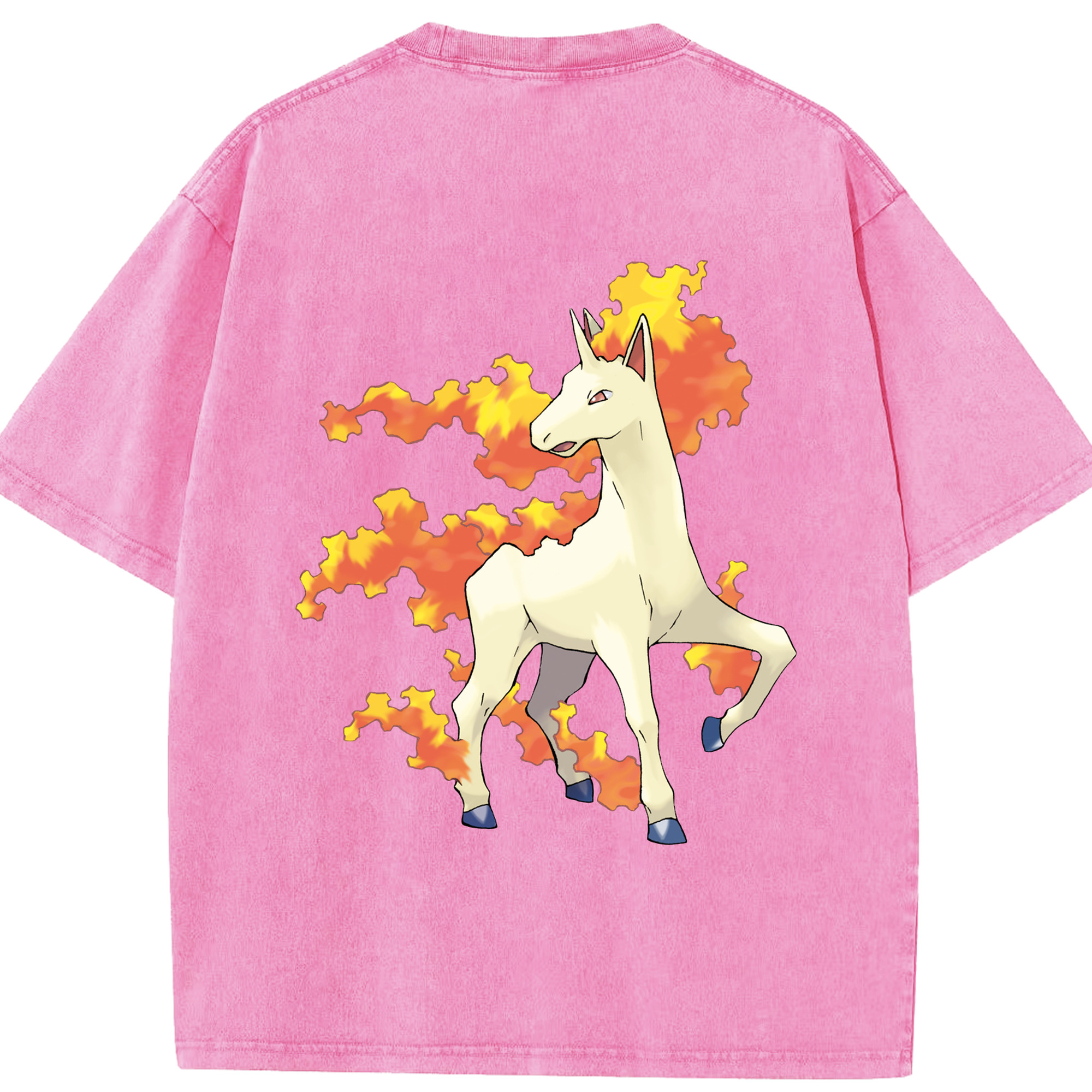 （画像用） ポケットモンスター Pokémon 綿100% ヴィンテージ風 半袖Tシャツ（背面プリント）